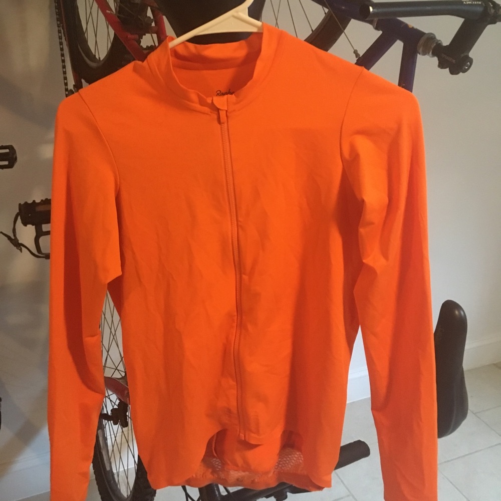 Rapha cycling Jersey orange. Small